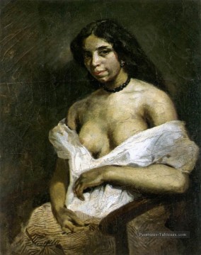 Aspasie romantique Eugène Delacroix Peinture à l'huile